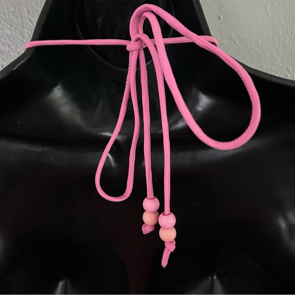 Staud Pink Peach Reversible Mesh Colorblock Kanha Halter Maxi Dress Size S Guava - Picture 8 of 10